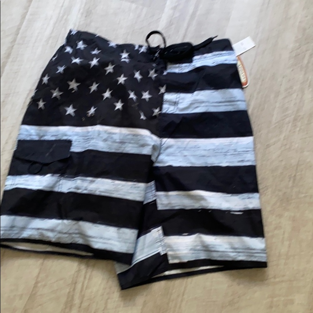 Brand new black /white wash American bathing suit
